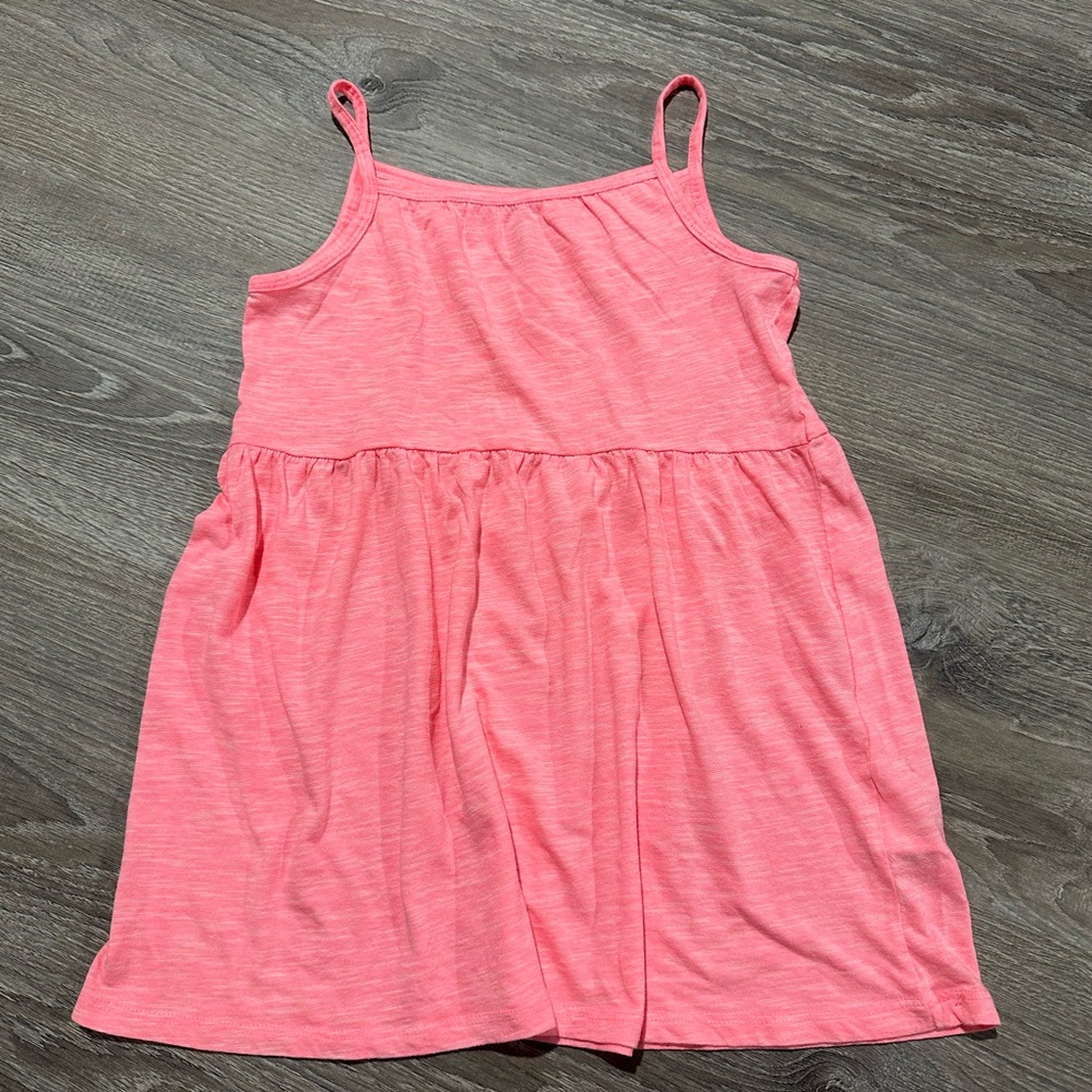 Girls H & M Basics Tunic Tank Top Size Large 8-10Y Hot Pink